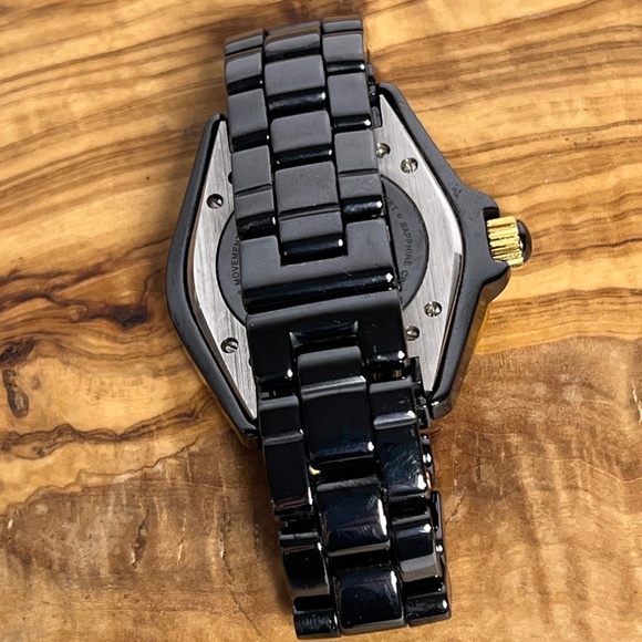 Swiss Legend Karamica Women’s Black Watch Ceramic, Tested, Works! Small Wrist - Picture 8 of 13